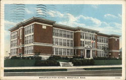 High School Building Postcard