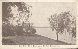 East Shore Line, Clear Lake Postcard