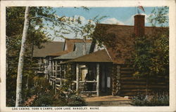York's Camps - Log Cabins, Loon Lake Postcard