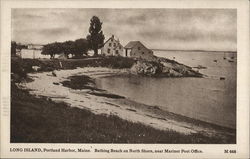 Long Island Bathing Beach on North Shore near Mariner Post Office Long Island Bathing Beach on North Shore near Mariner Post Office