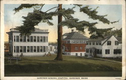 Gardiner General Hospital Maine Postcard Postcard Postcard