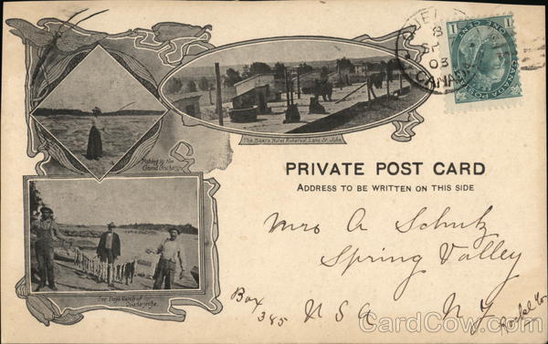 The Boar's Hotel, Fishing in the Grand Discharge, One Days' Catch Quebec PQ Canada