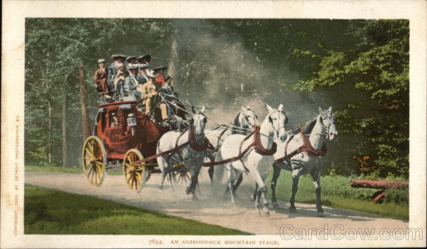 An Adirondack Mountain Stage New York