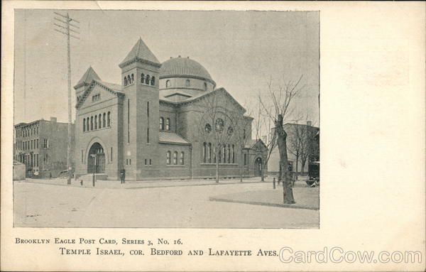 Temple Israel, Cor. Bedford and Lafayette Aves., Brooklyn New York