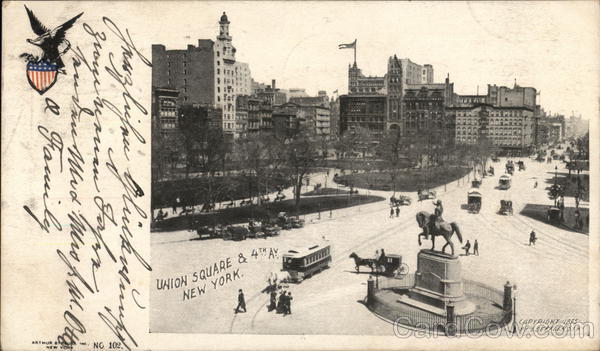 Union Square and 4th Avenue New York