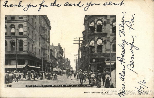 8th Street North from Market Philadelphia Pennsylvania