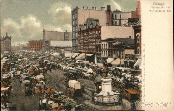 Haymarket and West Randolph Street Chicago Illinois
