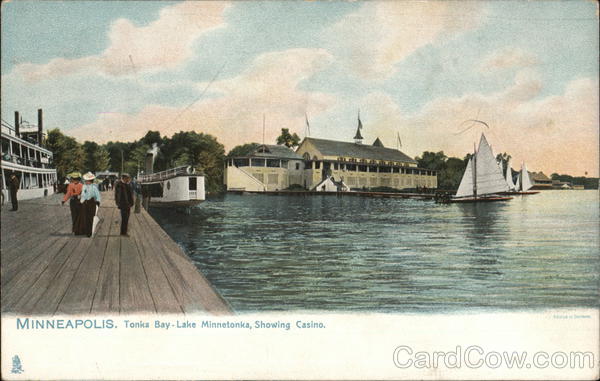 Tonka Bay Lake Minnetonka showing Casino Minneapolis Minnesota