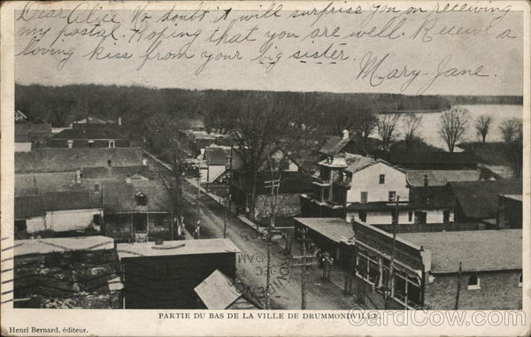 View of Town Drummondville QC Canada Quebec