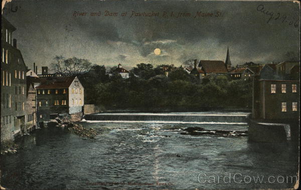 River and Dam from Maine St. Pawtucket Rhode Island