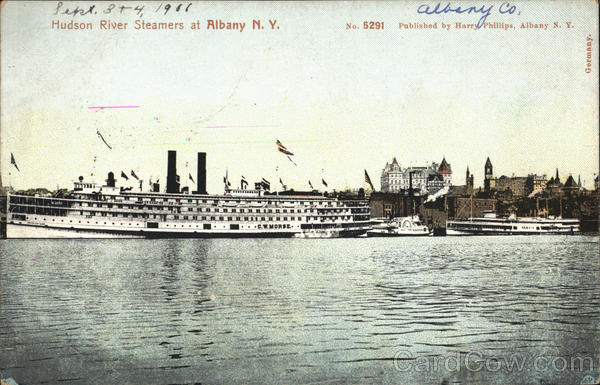 Hudson River Steamers Albany New York