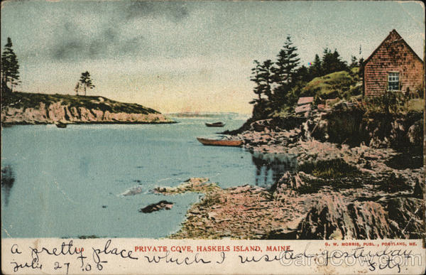Private Cove,  Haskell Island Harpswell Maine
