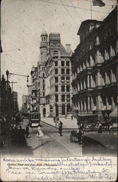 Chestnut Street West from Ninth Philadelphia Pennsylvania