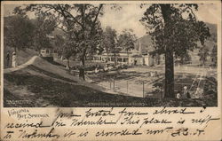 Tennis Court and Golf Club House Hot Springs, VA Postcard Postcard Postcard