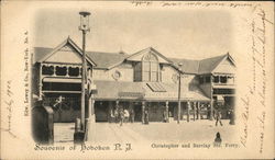 Christopher and Barclay Street Ferry Postcard