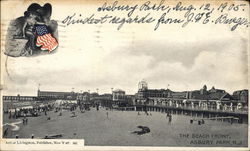 The Beach Front Asbury Park, NJ Postcard Postcard Postcard
