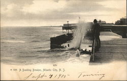 A Dashing Breaker Postcard