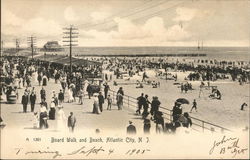 Board Walk and Beach Postcard