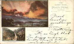 From the Summit House Pikes Peak, CO Postcard Postcard Postcard