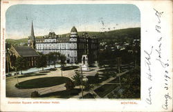 Dominion Square with Windsor Hotel Postcard