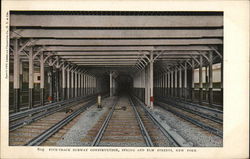 Five-Track Subway Construction Postcard
