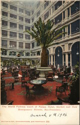The World Famous Court of the Palace Hotel Postcard