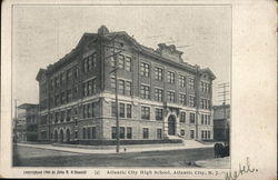Atlantic City High School Postcard