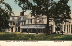 Oakland Farm, Alfred G. Vanderbilt's Residence Postcard