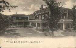Theta Delta Chi Fraternity Lodge Postcard