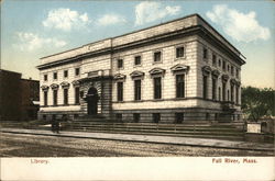 Library Fall River, MA Postcard Postcard Postcard