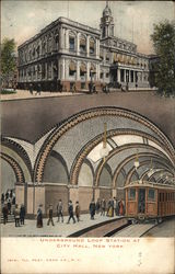Underground Loop Station at City Hall Postcard