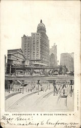 Underground R.R. & Bridge Terminal Postcard