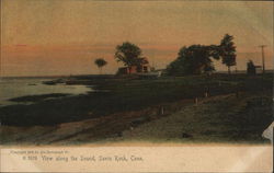 View along the Sound Savin Rock, CT Postcard Postcard Postcard