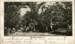 Elm House Danville, VT Postcard Postcard Postcard