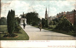 Washington Monument, Arlington Street Church Postcard