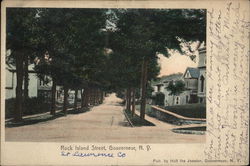 Rock Island Street Postcard