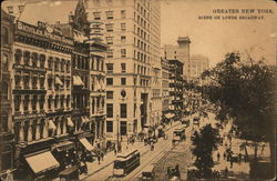 Scene on Lower Broadway New York, NY Postcard Postcard Postcard