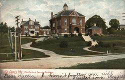 The Oxford County Buildings South Paris, ME Postcard Postcard Postcard