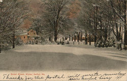 Broad Street in Winter Bethel, ME Postcard Postcard Postcard
