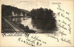 The French Broad River Below Hot Springs Asheville, NC Postcard Postcard Postcard