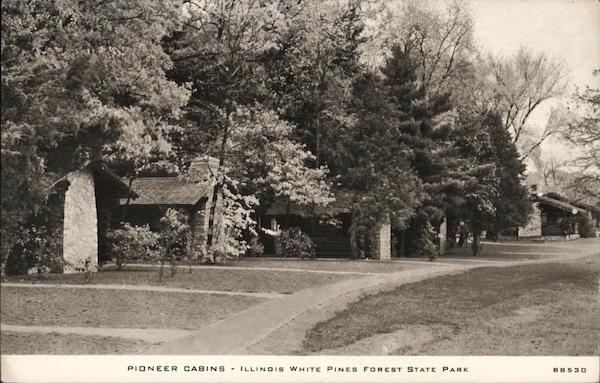 Pioneer Cabins - Illinois White Pines Forest State Park Mount Morris