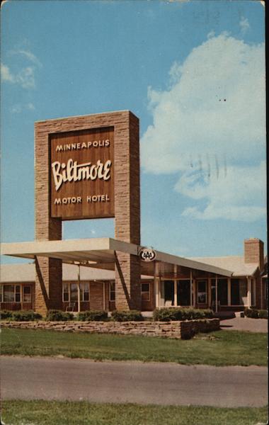 Biltmore Motor Hotel Minneapolis Minnesota
