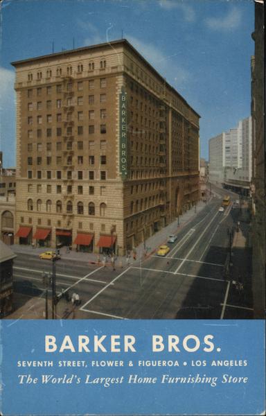 Barker Bros. Home Furnishing Store Los Angeles California