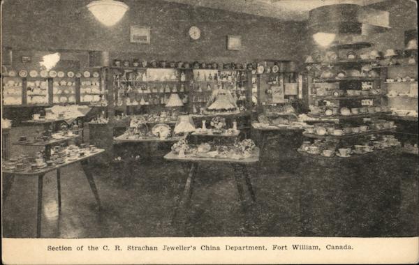Section of the C.R. Strachan Jeweller's China Department Fort William Canada