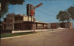 Burlington Riviera Motor Court Postcard