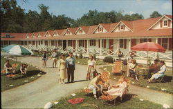 Honeymoon Cabanas at Mount Airy Lodge Postcard