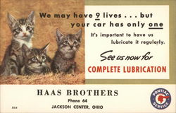 Pontiac Service Advertisement Jackson Center, OH Postcard Postcard Postcard