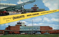 Douglas Municipal Airport Charlotte, NC Postcard Postcard Postcard