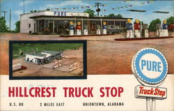 Hillcrest Truck Stop Uniontown, AL Postcard Postcard Postcard