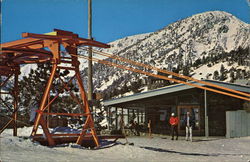 Chair Lift Mount Baldy, CA Postcard Postcard Postcard